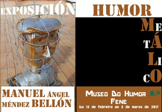 O “Humor metálico” de Manuel A. Méndez ocupará ata primeiros de marzo a sala de exposicións temporais da Casa da Cultura de Fene